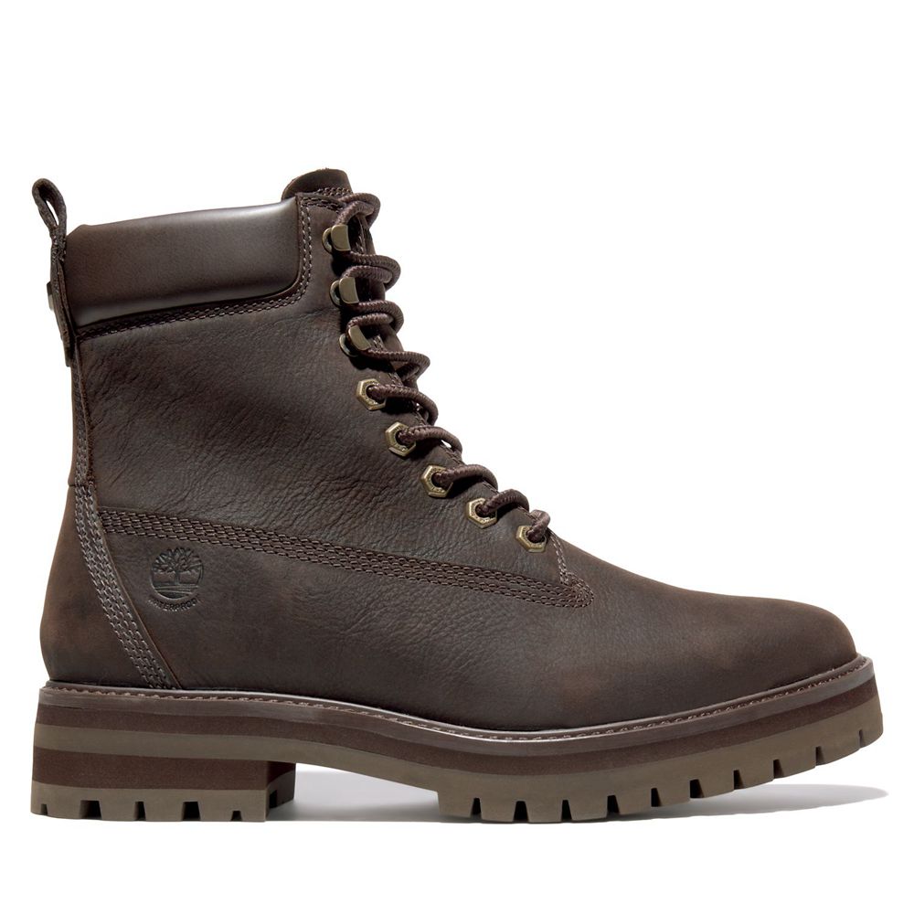 Botas de Nieve Timberland Hombre Courma Guy Waterproof Marrones Oscuro - Chile MLD-064173